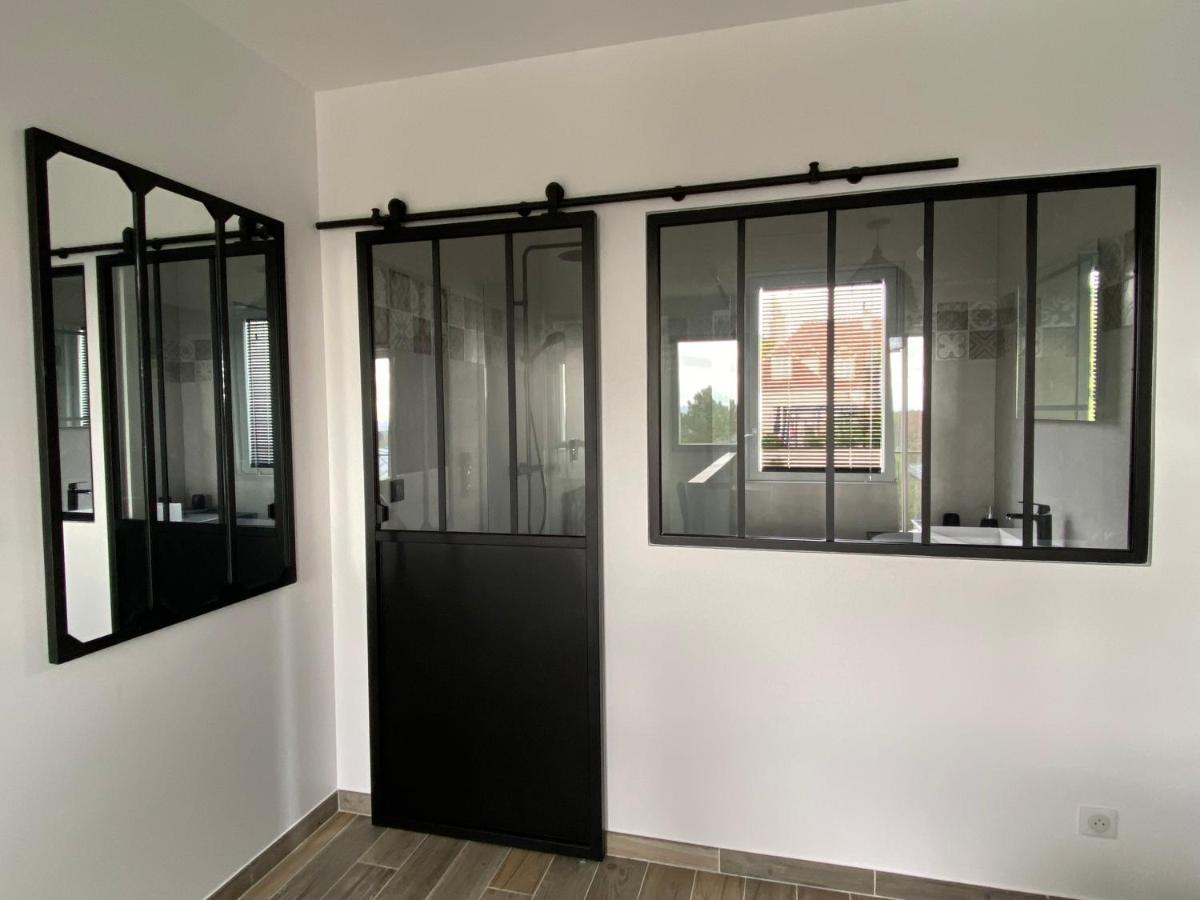 La Villa Perchee Calme, Sauna, Parking Prive Saint-Prix  Bagian luar foto