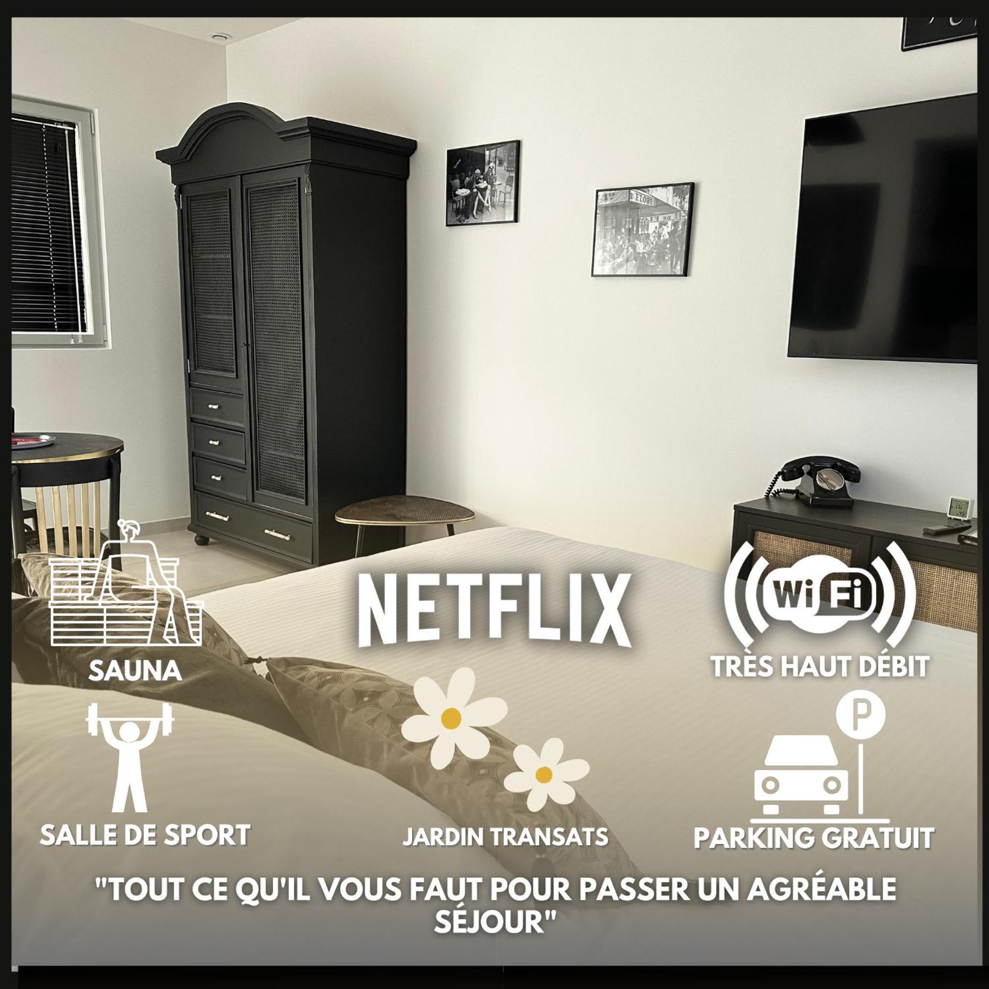 La Villa Perchee Calme, Sauna, Parking Prive Saint-Prix  Bagian luar foto