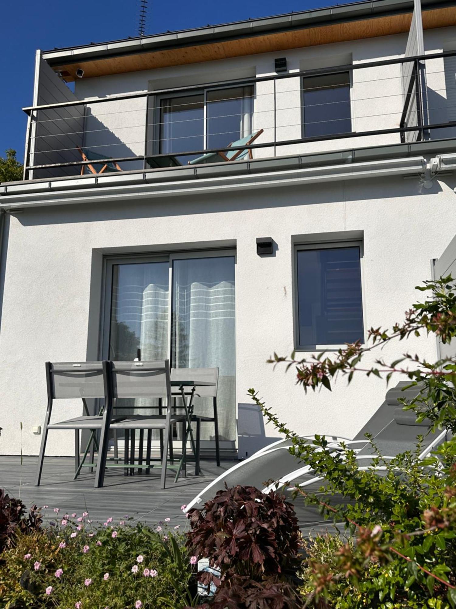 La Villa Perchee Calme, Sauna, Parking Prive Saint-Prix  Bagian luar foto