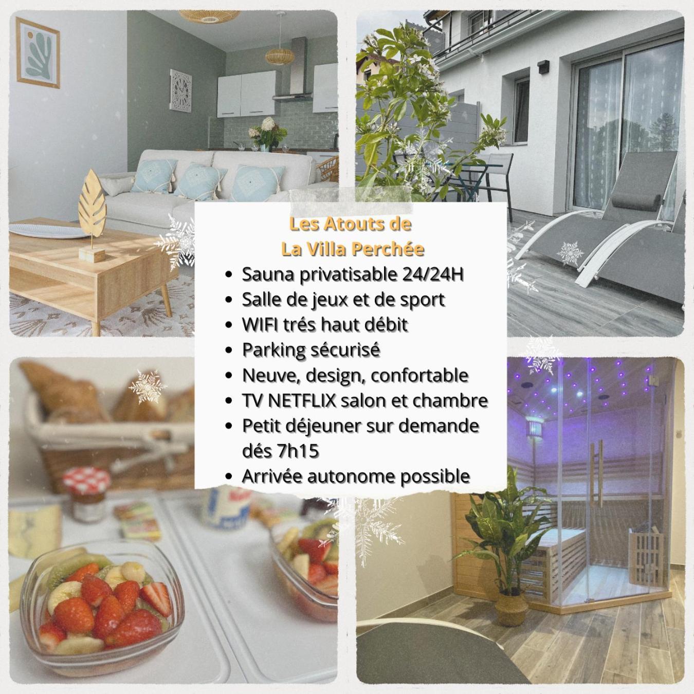La Villa Perchee Calme, Sauna, Parking Prive Saint-Prix  Bagian luar foto
